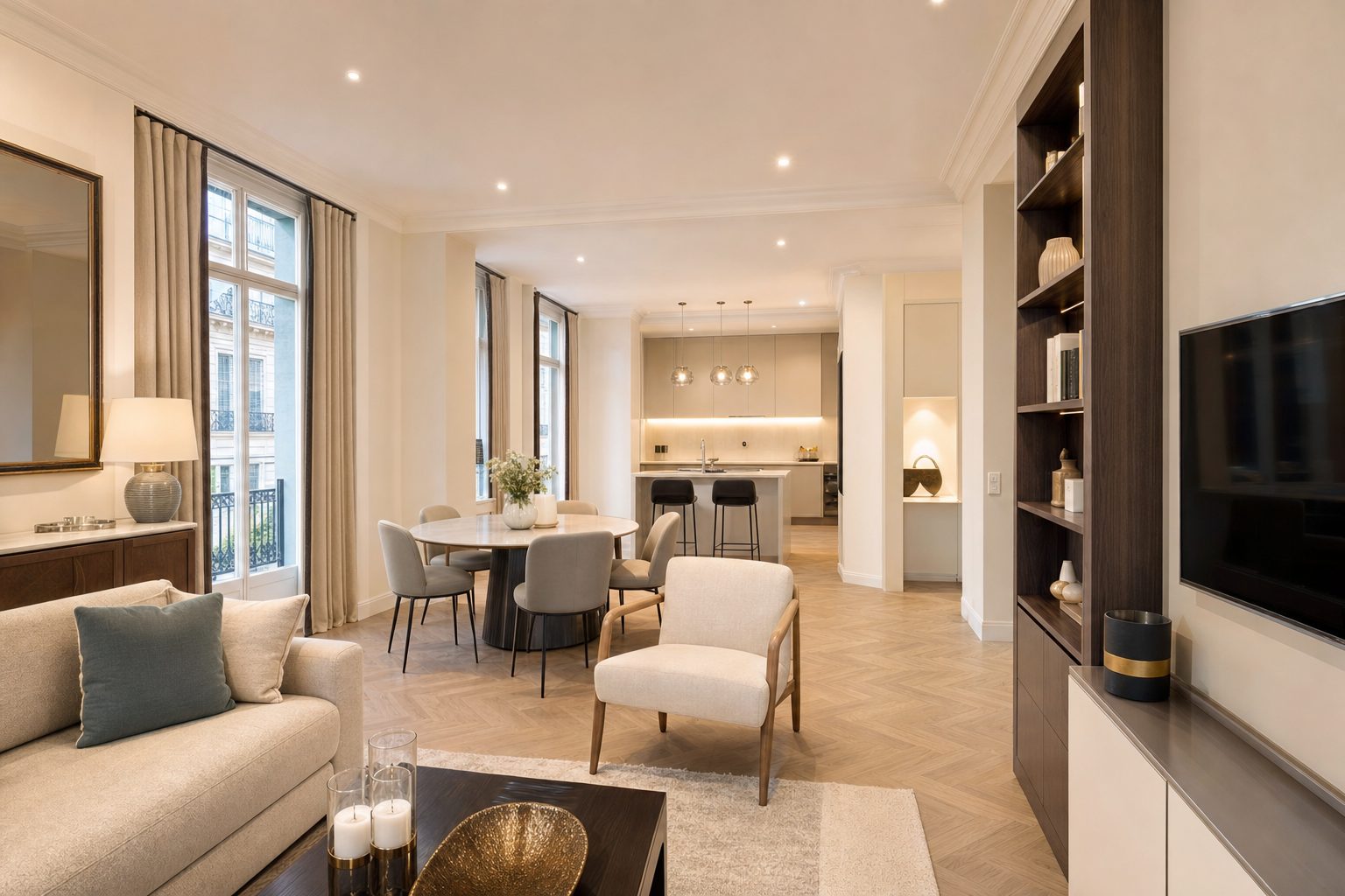Pose de parquet massif et finitions dans la Marne